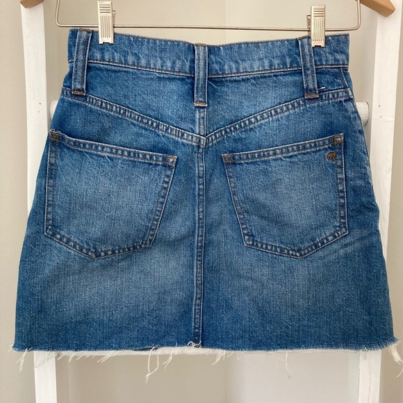 Madewell Frisco Denim A-Line Jean Mini Skirt - Picture 6 of 8